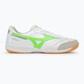 Buty piłkarskie męskie Mizuno Morelia Sala Elite IN white/neon green/galaxy silver 2
