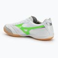 Buty piłkarskie męskie Mizuno Morelia Sala Elite IN white/neon green/galaxy silver 3