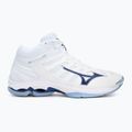 Buty do siatkówki Mizuno Wave Voltage 2 Mid white/bellwether blue/bel air blue 2