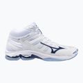 Buty do siatkówki Mizuno Wave Voltage 2 Mid white/bellwether blue/bel air blue 8