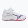 Buty do siatkówki damskie Mizuno Thunder Blade Z Mid white/violet indigo/camelliaros 2
