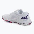 Buty do siatkówki damskie Mizuno Wave Lightning Z8 white/violet indigo/camelliaros 3