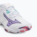 Buty do siatkówki damskie Mizuno Wave Lightning Z8 white/violet indigo/camelliaros 7