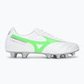 Buty piłkarskie Mizuno Morelia II Club Md white/neon green/galaxy silver 2