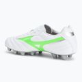 Buty piłkarskie Mizuno Morelia II Club Md white/neon green/galaxy silver 3
