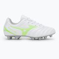 Buty piłkarskie dziecięce Mizuno Monarcida Neo III Select Jr Md white/neon green 2