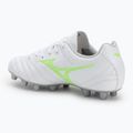Buty piłkarskie dziecięce Mizuno Monarcida Neo III Select Jr Md white/neon green 3