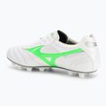 Buty piłkarskie męskie Mizuno Morelia II Elite Md white/neon green/galaxy silver 3
