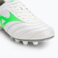 Buty piłkarskie męskie Mizuno Morelia II Elite Md white/neon green/galaxy silver 7