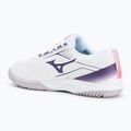 Buty do siatkówki damskie Mizuno Cyclone Speed 5 white/violet indigo/camellia rose 3