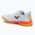 Buty do tenisa męskie Mizuno Wave Exceed Tour 6 AC white/fiery coral 2/citrus 3