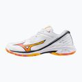 Buty do badmintona Mizuno Wave Claw 3 white/citrus/calypso coral 8