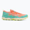 Buty do biegania damskie Mizuno Wave Daichi 9 fresh salmon/white/sharp green 2