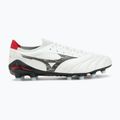 Buty piłkarskie męskie Mizuno Morelia Neo IV Β Elite MD white/black/chinese red 2