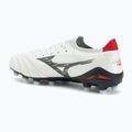 Buty piłkarskie męskie Mizuno Morelia Neo IV Β Elite MD white/black/chinese red 3