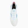 Buty piłkarskie męskie Mizuno Morelia Neo IV Β Elite MD white/tanager turquoise/pink tetra 5