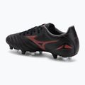 Buty piłkarskie męskie Mizuno Morelia Neo IV Pro Mix black/morelia 40th red/black 3