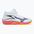 Buty do siatkówki Mizuno Thunder Blade Z Mid white/fiery coral 2/citrus 2