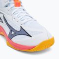 Buty do siatkówki Mizuno Thunder Blade Z Mid white/fiery coral 2/citrus 7