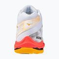 Buty do siatkówki Mizuno Wave Voltage 2 Mid white/fiery coral 2/citrus 3