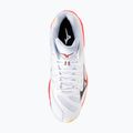 Buty do siatkówki Mizuno Wave Voltage 2 Mid white/fiery coral 2/citrus 5
