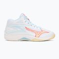 Buty do siatkówki damskie Mizuno Thunder Blade Z Mid white/calypso coral/pale banan 2