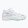 Buty do siatkówki damskie Mizuno Thunder Blade Z Mid white/blue tint 2