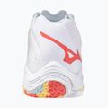 Buty do siatkówki damskie Mizuno Wave Lightning Z8 Mid white/calypso coral/pale banan 3