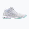 Buty do siatkówki damskie Mizuno Wave Voltage 2 Mid white/blue tint 2