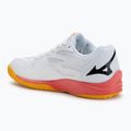 Buty do siatkówki dziecięce Mizuno Lightning Star Z7 white/fiery coral 2/citrus 3