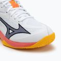 Buty do siatkówki dziecięce Mizuno Lightning Star Z7 white/fiery coral 2/citrus 7