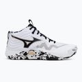 Buty do siatkówki Mizuno Wave Momentum Elite Mid white/black/ge gold 2