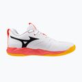 Buty do siatkówki Mizuno Wave Momentum Pro white/fiery coral 2/citrus 2