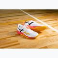 Buty do siatkówki Mizuno Wave Momentum Pro white/fiery coral 2/citrus 8