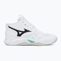 Buty do siatkówki Mizuno Wave Momentum Pro Mid white/black/frozen emerald 2