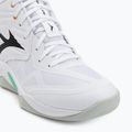 Buty do siatkówki Mizuno Wave Momentum Pro Mid white/black/frozen emerald 7