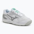 Buty do siatkówki dziecięce Mizuno Cyclone Speed 5 white/black/frozen emerald