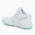 Buty do siatkówki damskie  Mizuno Wave Momentum Elite Mid white/blue tint 3
