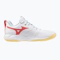 Buty do siatkówki damskie Mizuno Wave Momentum Pro white/calypso coral/pale banan