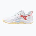 Buty do siatkówki damskie Mizuno Wave Momentum Pro white/calypso coral/pale banan 2