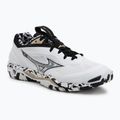 Buty do piłki ręcznej Mizuno Wave Stealth 6 white/black/ge gold