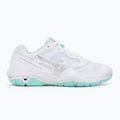 Buty do piłki ręcznej damskie Mizuno Wave Phantom 3 white/blue tint 2