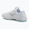 Buty do piłki ręcznej damskie Mizuno Wave Stealth 6 white/blue tint 3