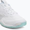 Buty do piłki ręcznej damskie Mizuno Wave Stealth 6 white/blue tint 7