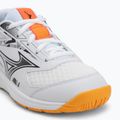 Buty dziecięce Mizuno Stealth Star 3 white/fiery coral 2/citrus 7