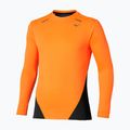Longsleeve do biegania męski Mizuno Tech Thermal Charge tangelo 3