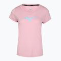 Koszulka do biegania damska Mizuno Core Runbird Tee bleached mauve