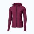 Kurtka do biegania damska Mizuno Active Warm Hybrid Full Zip Hooded dark purple