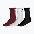 Skarpety Mizuno Training With Line 3 pary sun dried tomato/white/black