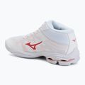 Buty do siatkówki damskie Mizuno Wave Lightning Pro Mid white/rose elegance/lava falls 3